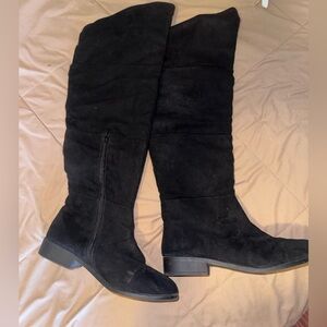 Black Over-the-Knee Women's Boots